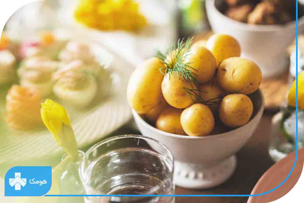 نمونه رژیم لاغری سیب زمینی